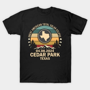 Cedar Park Texas Total Solar Eclipse 2024 T-Shirt